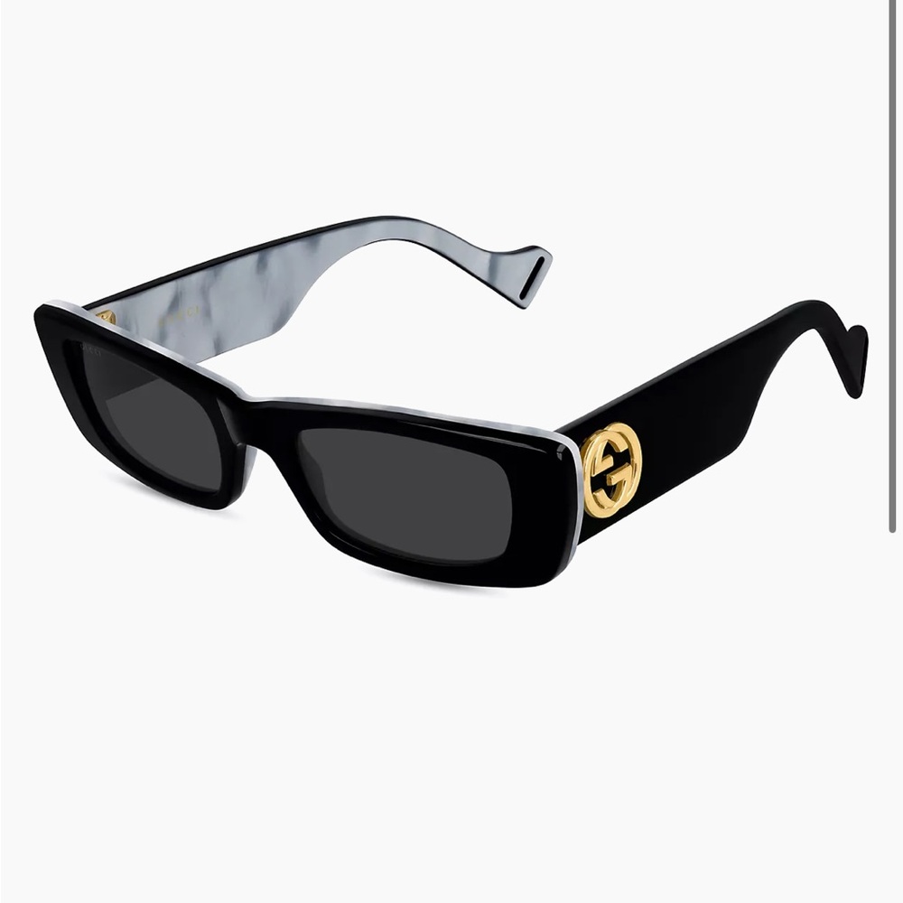 GUCCI narrow rectangle 52mm sunglasses